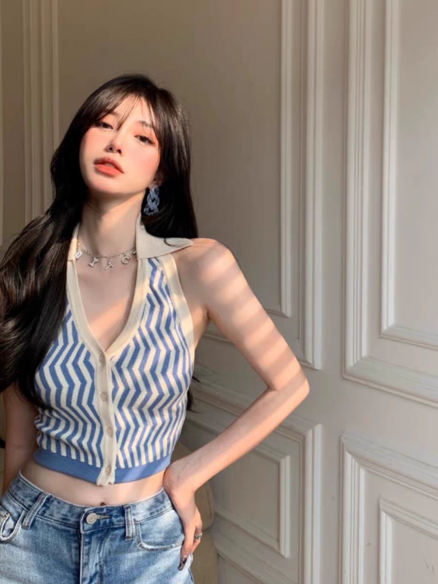 Kate Summer Printed Hanging Top