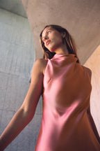 Alison Satin Midi Dress