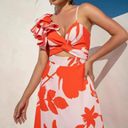 Rihanna Summer Beach Vacation Two Piece Luxury Set