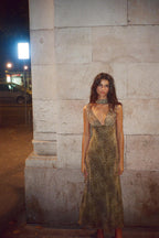 Alyssa Animal Print V Neck Dress