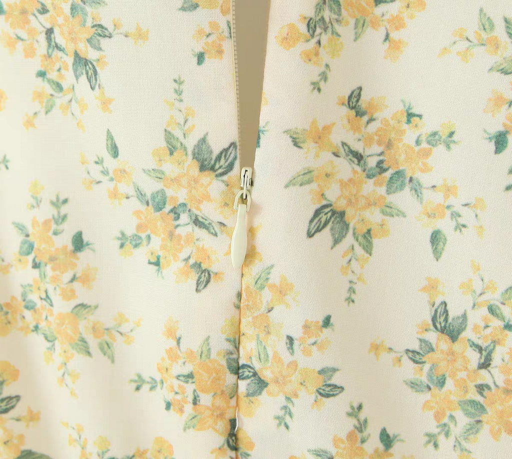Nina Summer Floral V Neck Dress - 24th Spoke