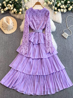 Hannah Long Ruffle Dress