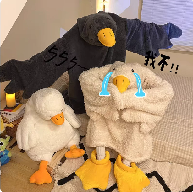 Duck Couple Fleece Winter Dress