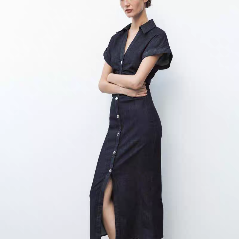 Jannat Summer Denim Slim Fit Dress