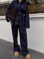 Kate Summer Denim Two Piece Set