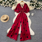 Hilarie Summer Polka Dot Jumpsuit - 24th Spoke
