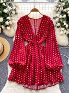 Helena Summer A Line Polka Dress