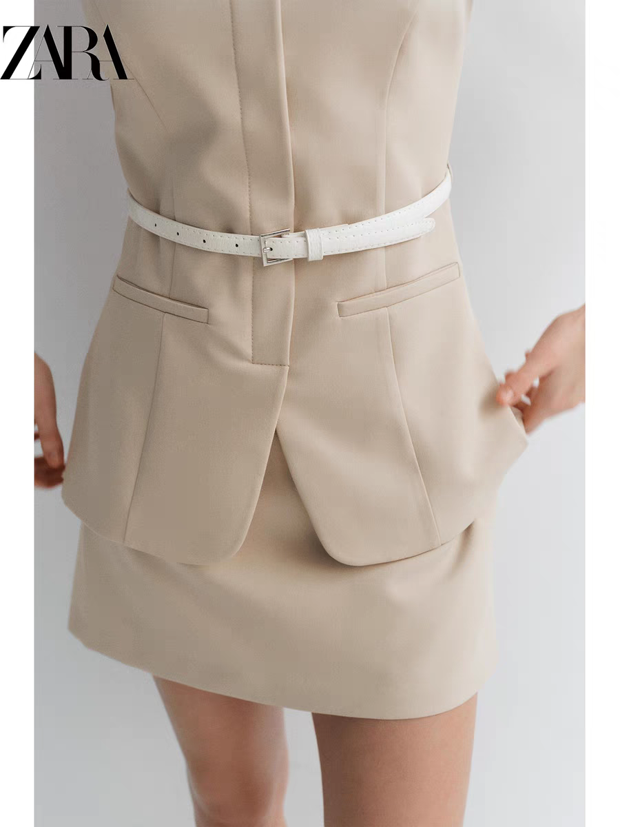 Anne Summer Formal Two Piece Set With Belt - 24th Spoke