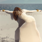 Catherine Summer Mesh Milk Silk Dress