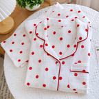 Summer Heart Pure Cotton Pajamas Set