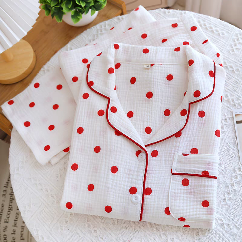 Summer Heart Pure Cotton Pajamas Set