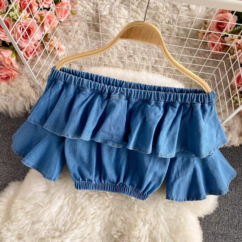 Hilarie Summer Two Piece Denim Dress