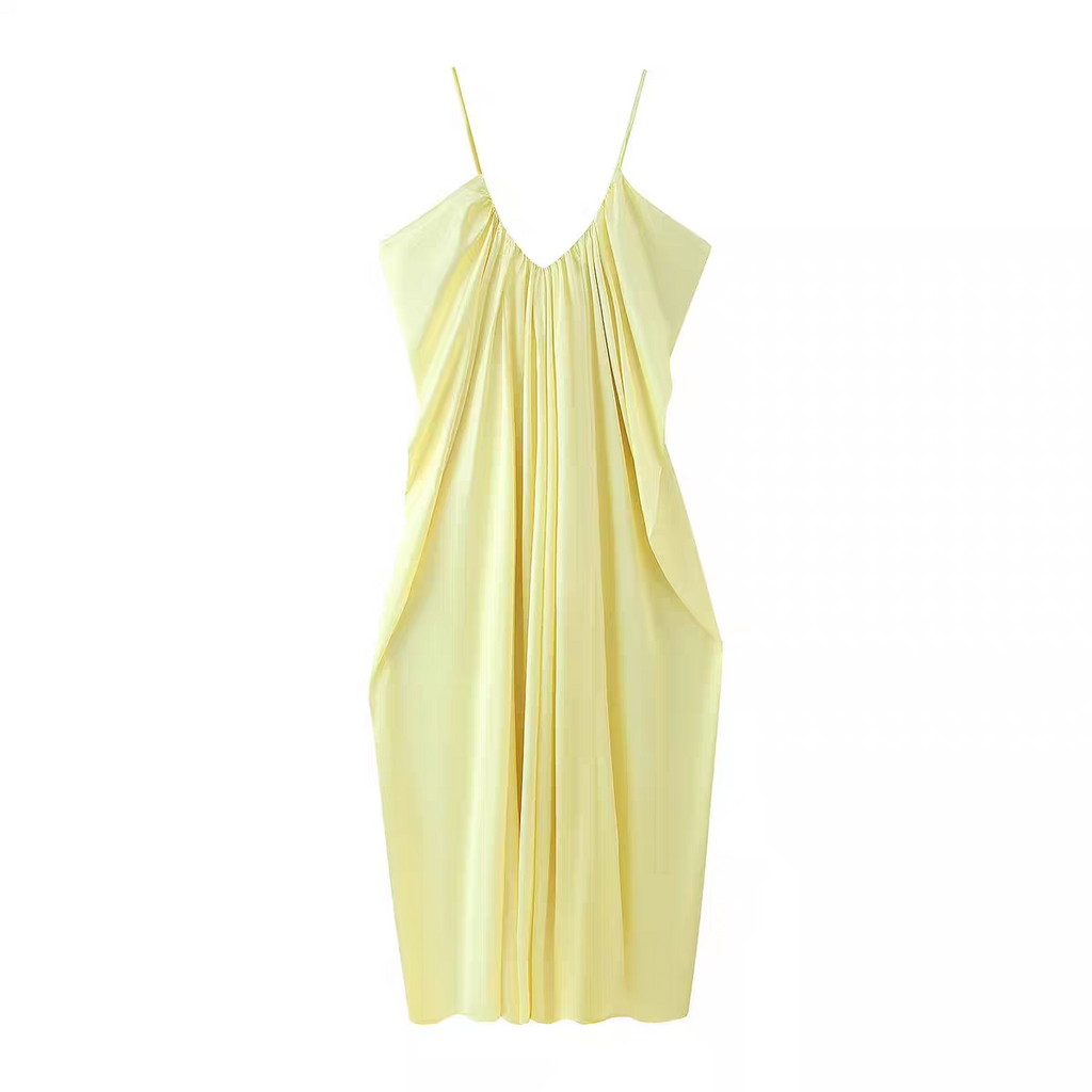 Emma Summer Vacation Pleated Dress