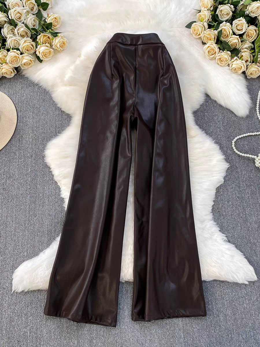 Olivia PU Leather Trousers