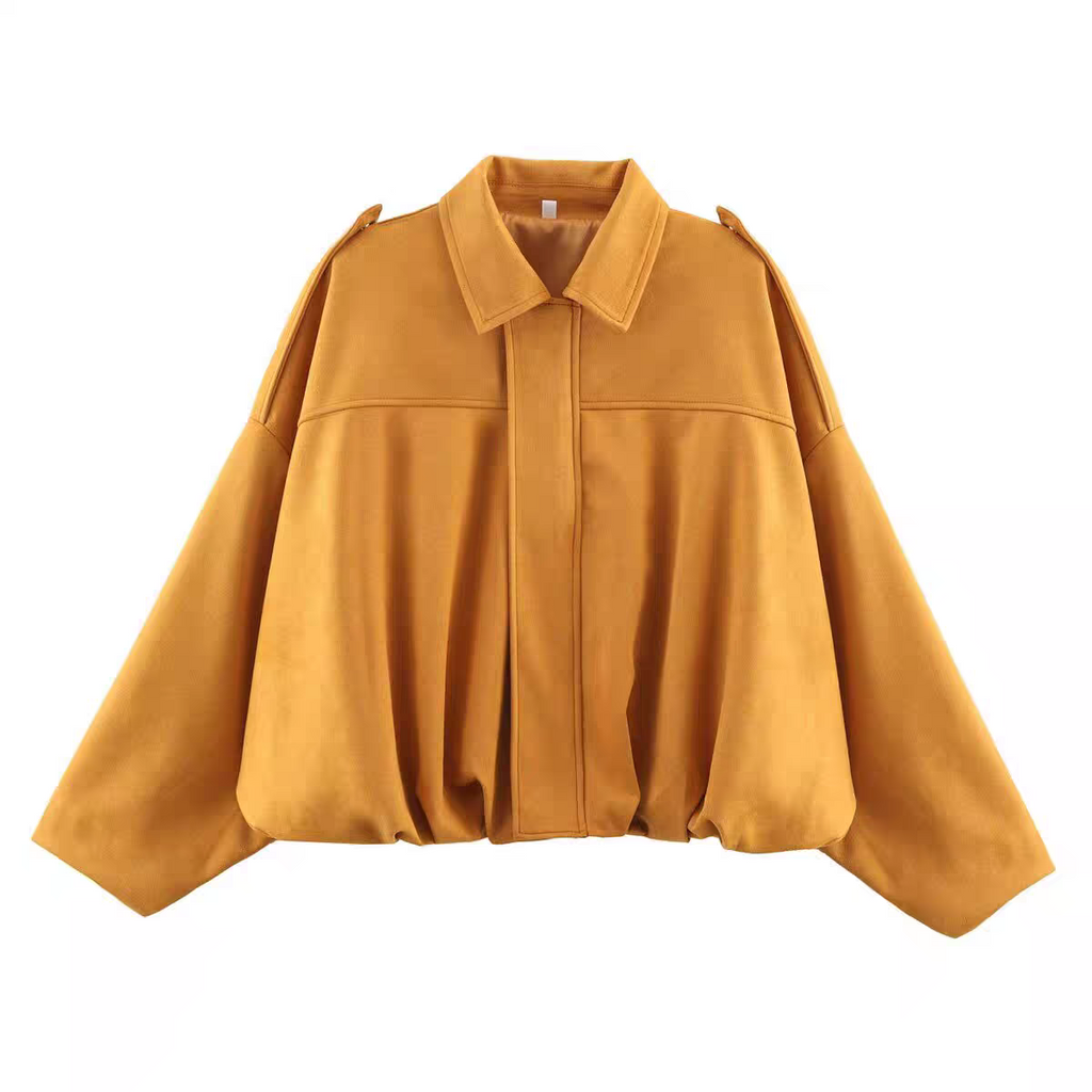 Eva Winter Zara Suede Bomber Jacket