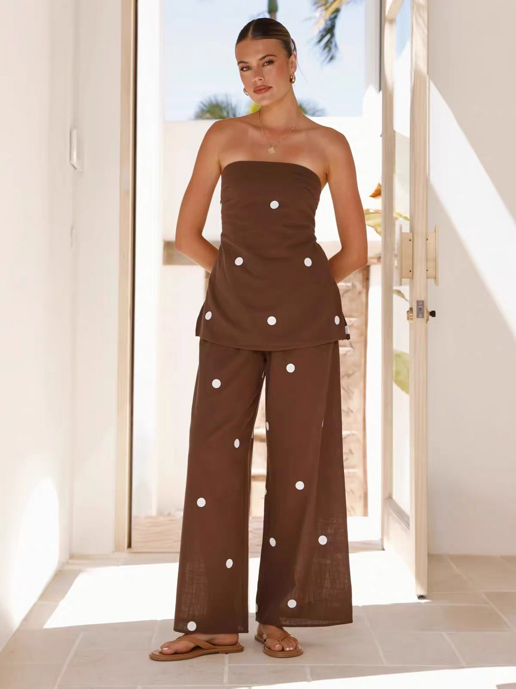 Marissa Summer Polka Coord Set
