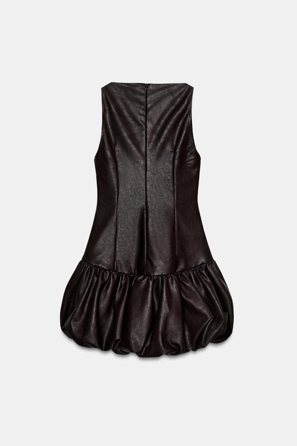 Alison Leather Effect Jumpsuit Dress