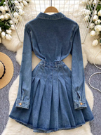 Marissa Summer Mid Length Denim Dress