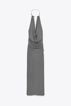 Jennifer Summer Pleated Long Dress