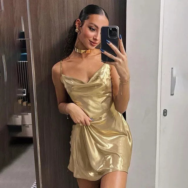 Urfi Summer Metal Party Wear Dress