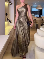 Emma Golden Party Dress