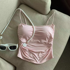 Taylor Summer Pleated Padded Top