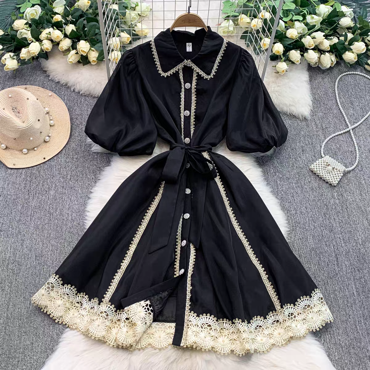 Rachel Summer Retro  Mid Length Dress - 24th Spoke