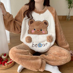 Amanda Winter Fleece Pajamas Set