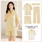 Chloe Summer Padded Three Piece Chest Pad Pajamas Set - 24th Spoke