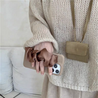 Luxury I Phone Cover With Velvet Handle