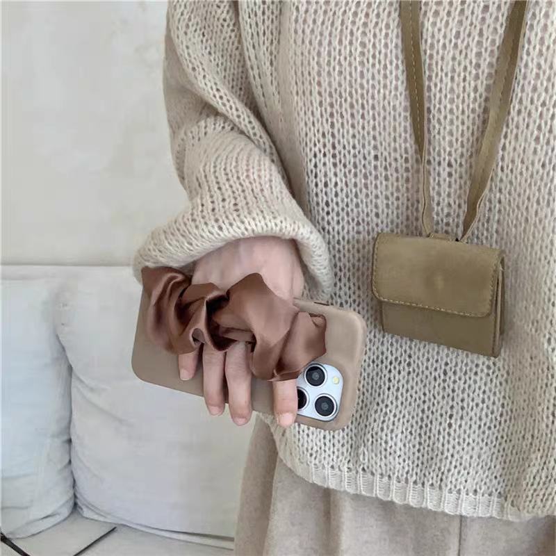 Luxury I Phone Cover With Velvet Handle