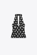 Michaela Zara Summer Halter Neck Polka Top
