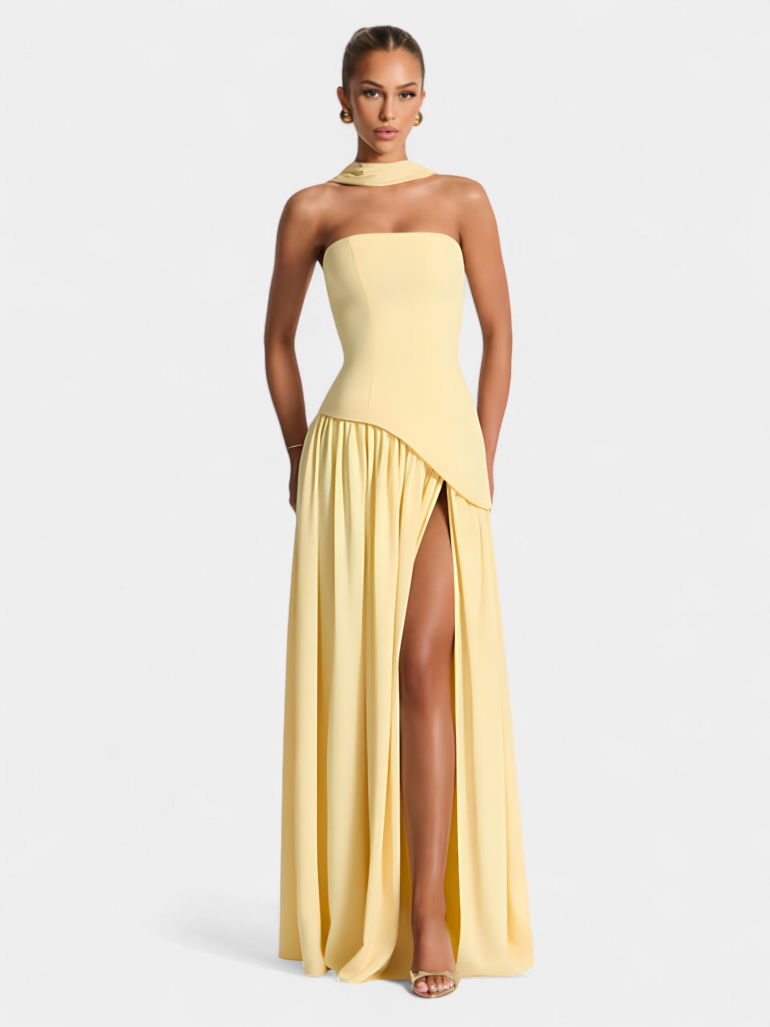 Zooey Summer Celebrity Slit Dress