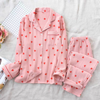 Summer Heart Pure Cotton Pajamas Set