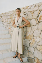 Ashley Midi Dress With Belt