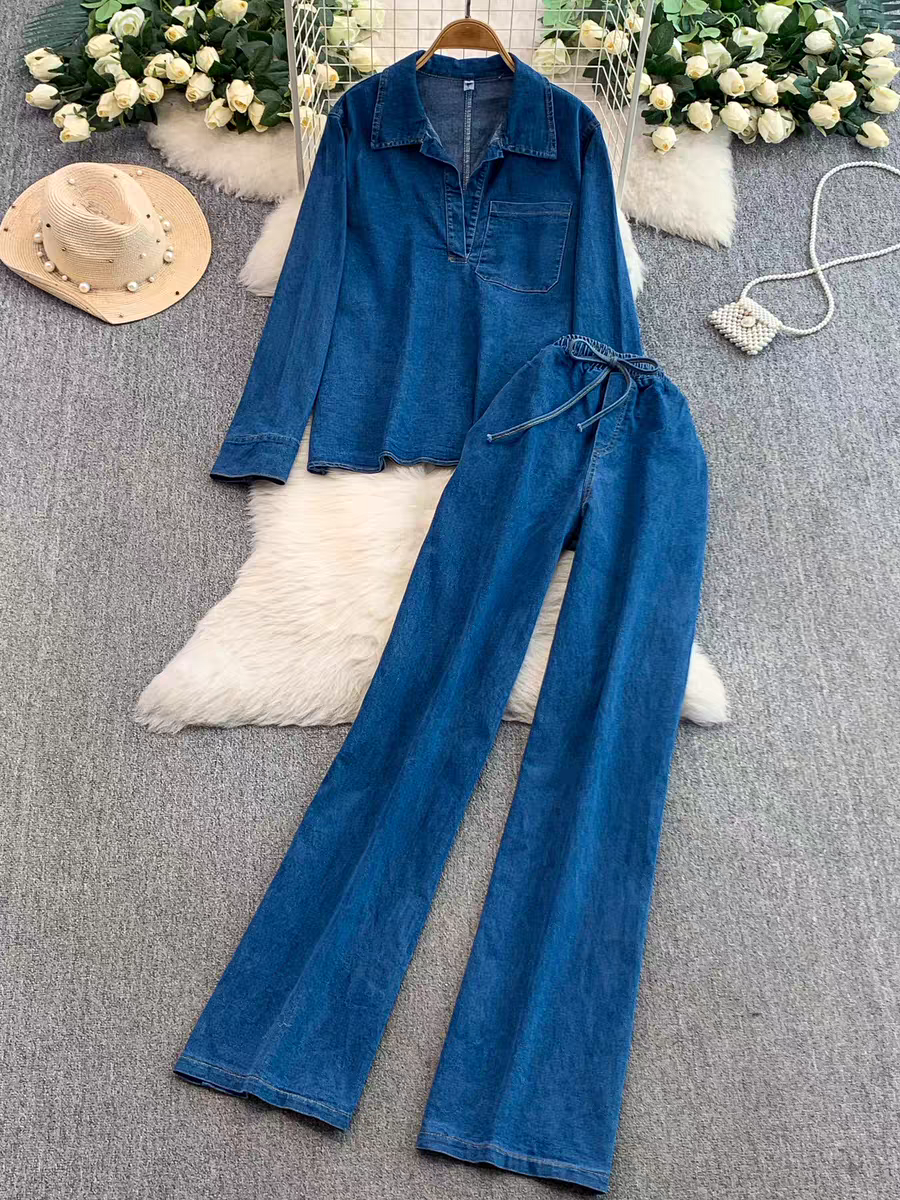 Anna Summer Denim Coord Set