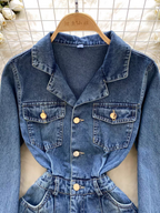 Marissa Summer Mid Length Denim Dress