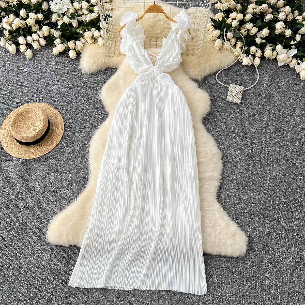 Kiara Summer French Holiday Vacation Dress