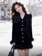 Scarlett Winter Velvet Dress