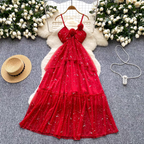 Ana Summer Luxury Mesh Long Dress