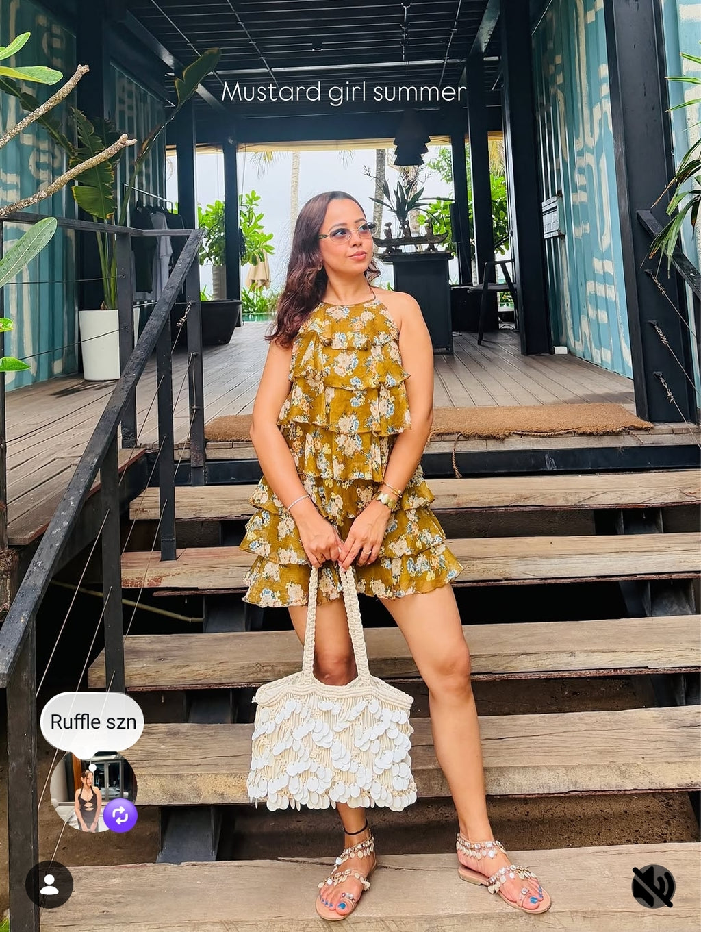 Prerna Summer Floral Layered Dress