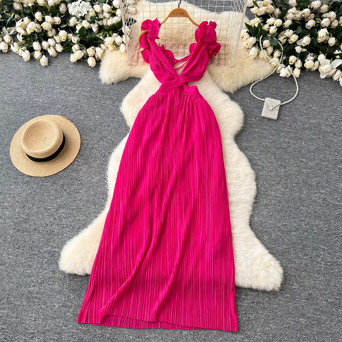 Kiara Summer French Holiday Vacation Dress