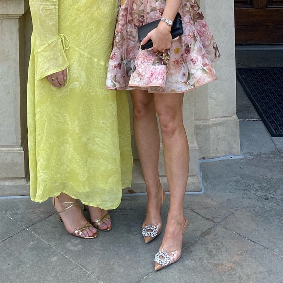 Zara Rhinestone Fairy Crystal Heels With Zara Label - 24th Spoke