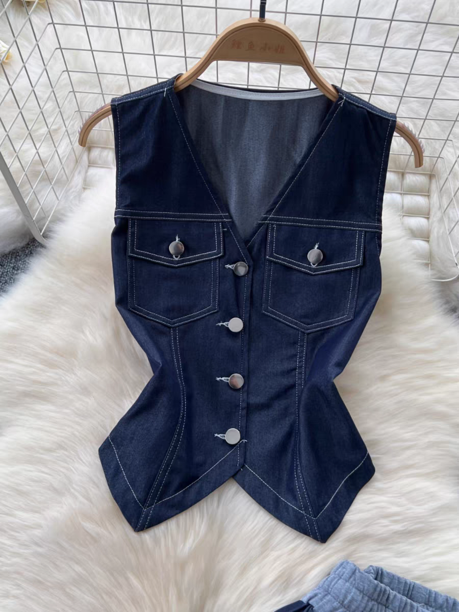 Olivia Summer Denim Airport Coord Set