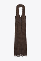 Michelle Summer Polka Long Dress