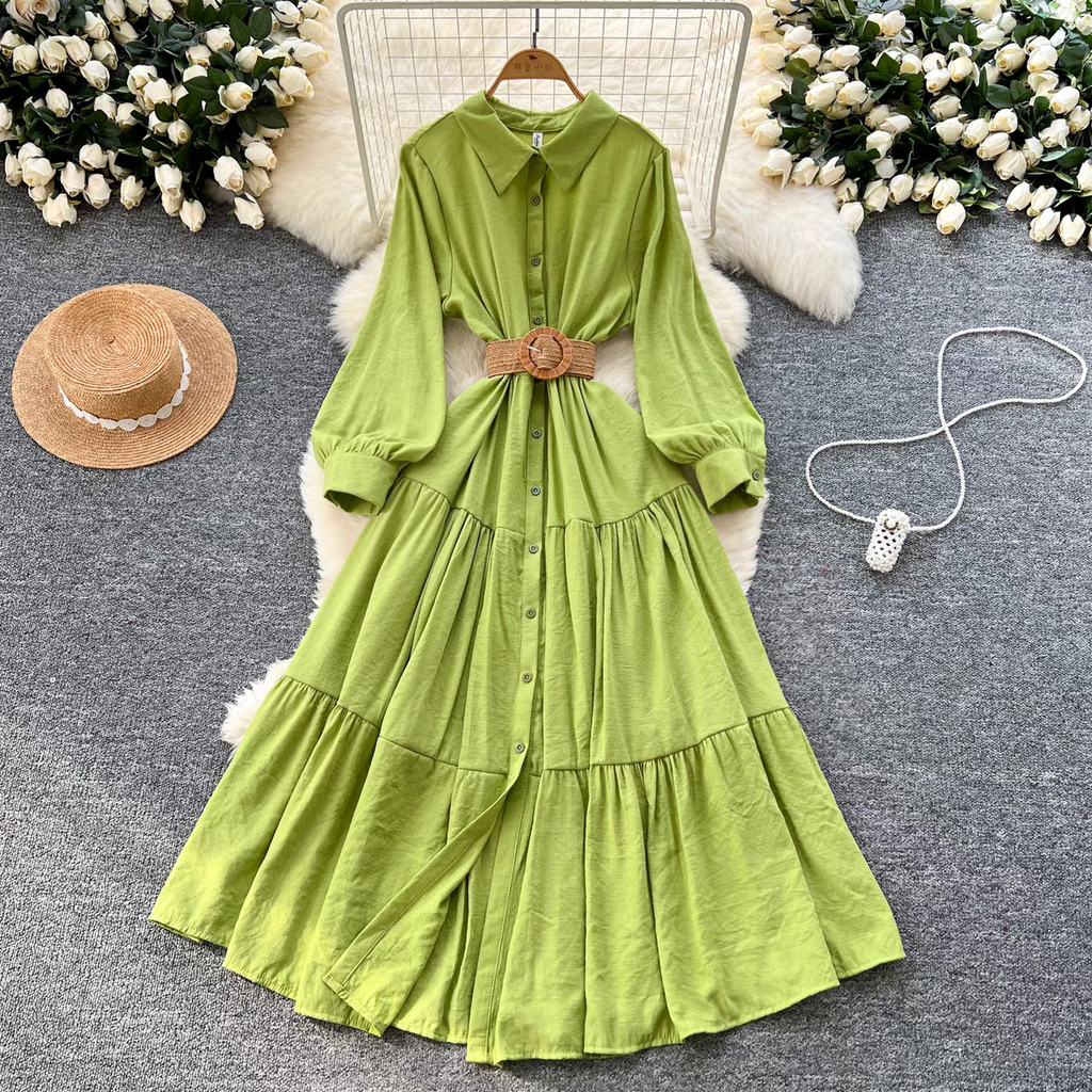 Sophia Summer Retro Long Dress