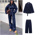 Kate Summer Denim Two Piece Set