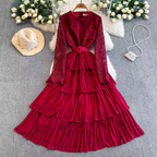 Hannah Long Ruffle Dress