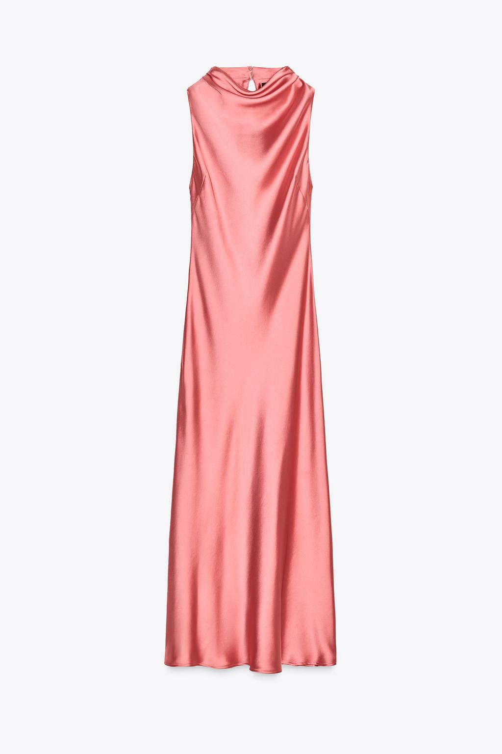 Alison Satin Midi Dress