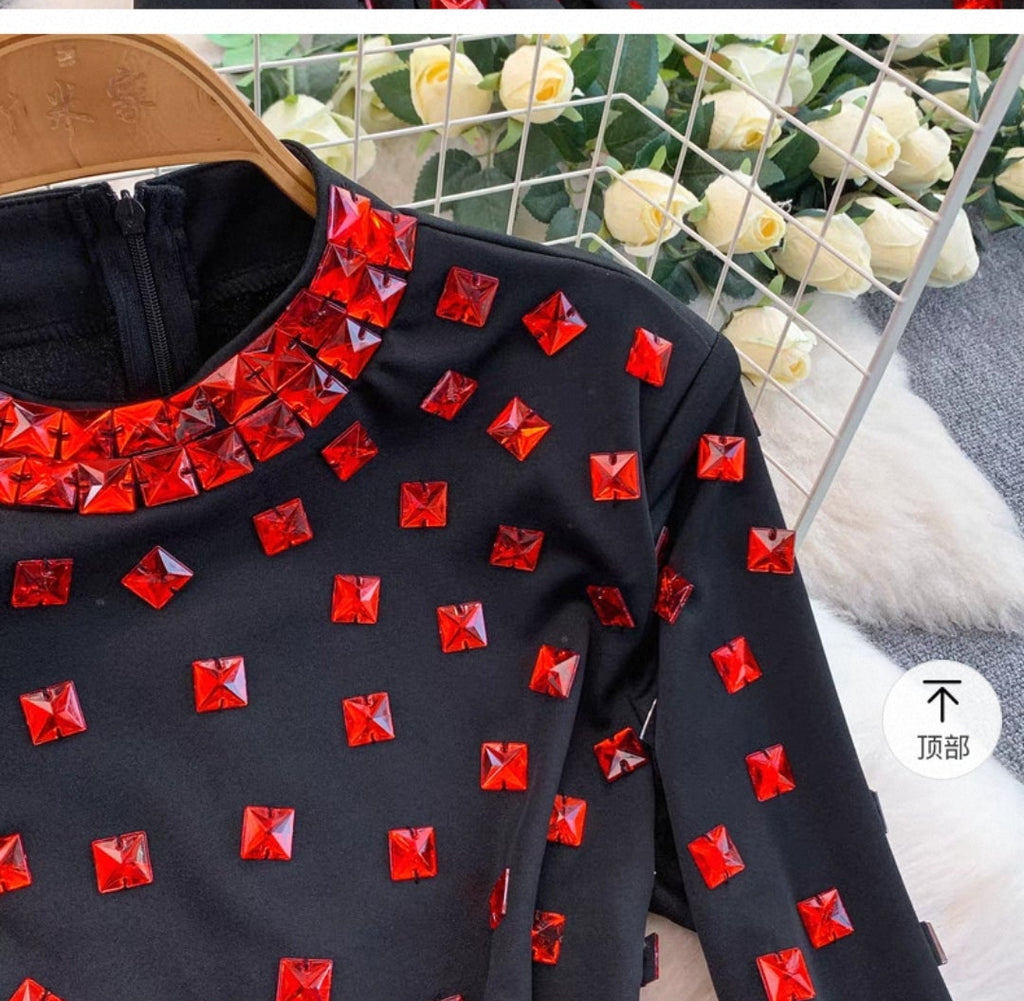 Meagan Luxury Rhinestone Dress